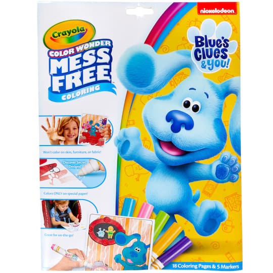 12 Pack: Crayola&#xAE; Color Wonder&#x2122; Mess Free Blue&#x27;s Clues Coloring Set